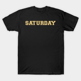 Luxurious Black and Gold Shirt of the Day -- Saturday T-Shirt